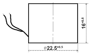 Габаритные размеры электрохимического преобразователя Оксик 4 (Oksik 4)