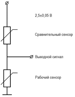 Рекомендуемая схема включения сенсора ГС-1Ex (арт. 23120)